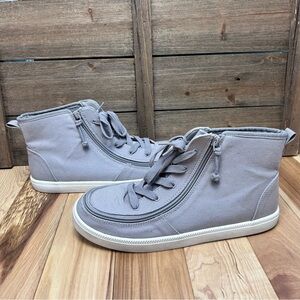 Billy Haring Essential High Top Shoe Sneaker in Gray Canvas Big Kids Sz 7
